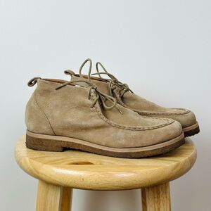 Mari Giudicelli Moccasin‎ Suede Lace Up Boot